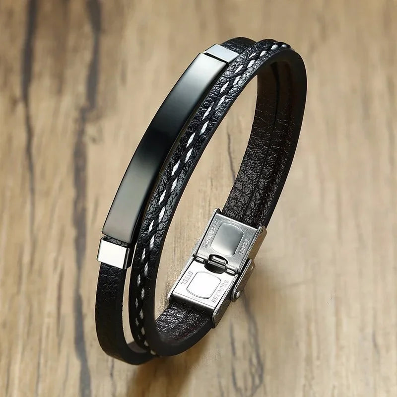 Leather Weave Bracelet