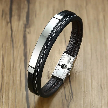 Leather Weave Bracelet